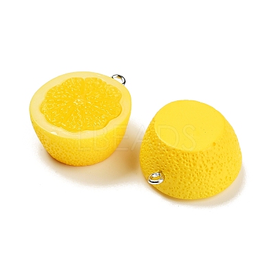 Opaque Resin Pendants RESI-Z042-01P-02-1