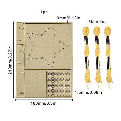 1 Set DIY String Art Kit Arts and Crafts for Children DIY-GF0004-28A-1