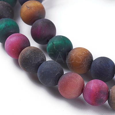 Natural Tiger Eye Beads Strands G-F616-01C-8mm-1