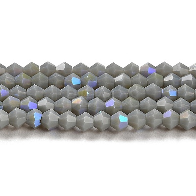 Opaque Solid Color Imitation Jade Glass Beads Strands EGLA-A039-P4mm-L14-1