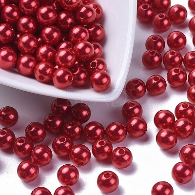 Imitation Pearl Acrylic Beads PL610-13-1