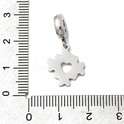 304 Stainless Steel Colorful Enamel European Dangle Charms STAS-D153-01A-P-1