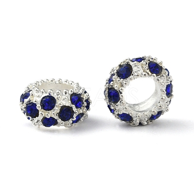 Alloy Rhinestone European Beads CPDL-H999-17-1