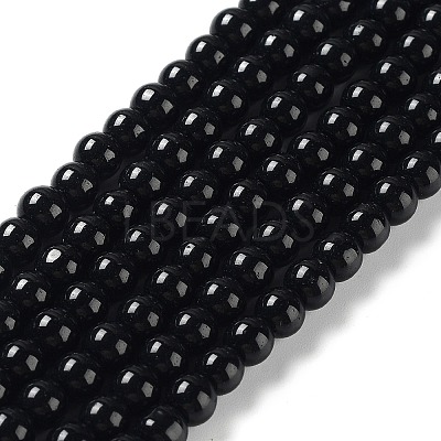 Baking Paint Pearlized Glass Pearl Round Bead Strands X-HY-Q003-6mm-80-1