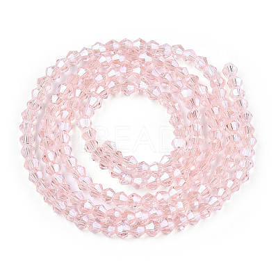 Transparent Electroplate Glass Beads Strands LS-GLAA-F029-2mm-C26-1