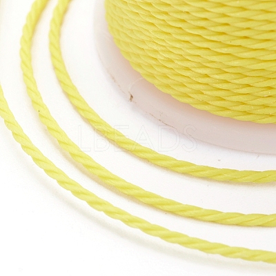 Round Waxed Polyester Cord YC-G006-01-1.0mm-04-1