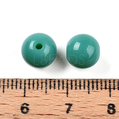Opaque Solid Color Glass Beads GLAA-N007-8mm-A09-1