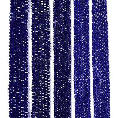Electroplate Glass Beads Strands EGLA-A044-T4mm-A06-1