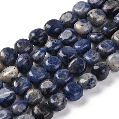 Natural Sodalite Beads Strands G-G146-A03-02-1
