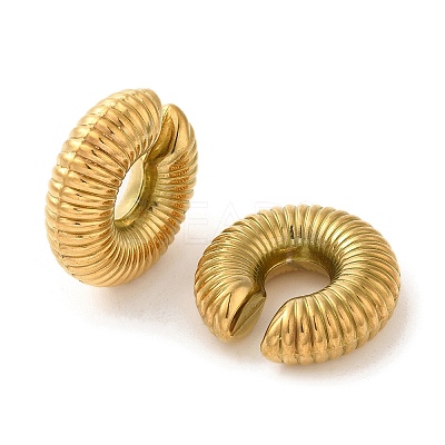 304 Stainless Steel Ear Cuff Findings STAS-O006-07C-G-1