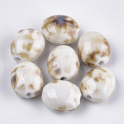 Handmade Porcelain Beads PORC-S498-26G-1