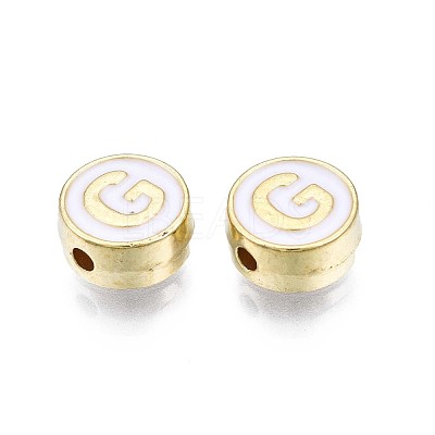 Alloy Enamel Beads ENAM-N052-006-01G-RS-1
