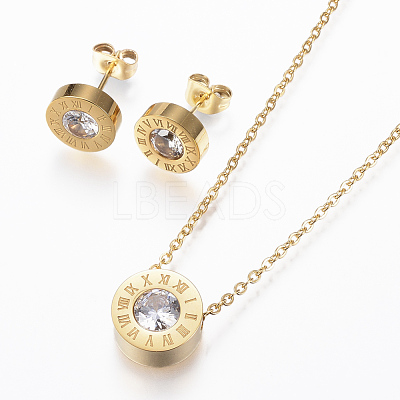 304 Stainless Steel Jewelry Sets SJEW-H111-01-1