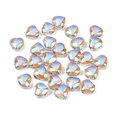 Electroplate Glass Bead EGLA-H102-08Y-1
