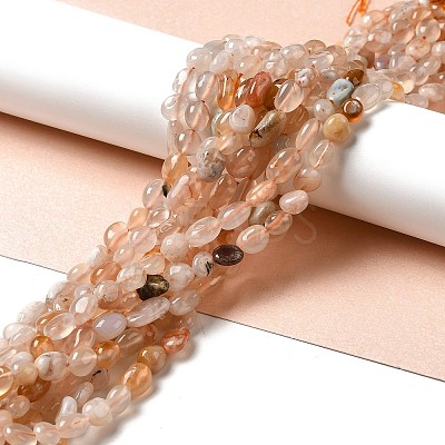Natural Cherry Blossom Agate Beads Strands G-I351-A07-1