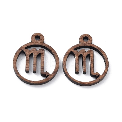 Walnut Wood Laser Cut Pendants WOOD-Q051-07C-1