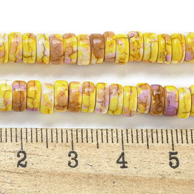 Baking Paint Synthetic Turquoise Beads Strands G-H060-02B-10-1
