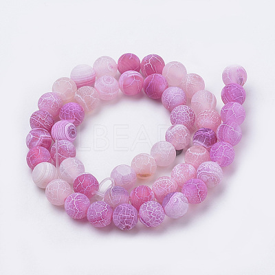 Natural Weathered Agate Beads Strands G-S259-05I-10mm-1