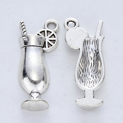 Tibetan Style Alloy Pendants X-TIBE-R316-103AS-RS-1