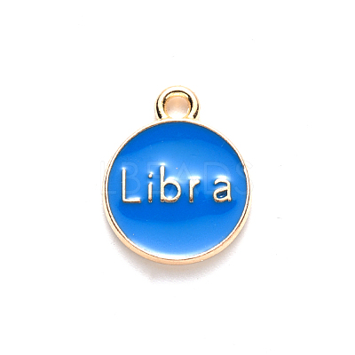 Alloy Enamel Pendants X-ENAM-S124-01B-02K-1