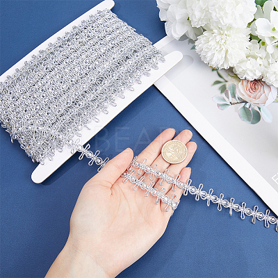 Polyester Lace Ribbon OCOR-WH0078-112B-1