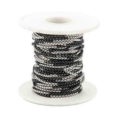 Ion Plating(IP) 304 Stainless Steel Box Chains STAS-B001-27A-B-1