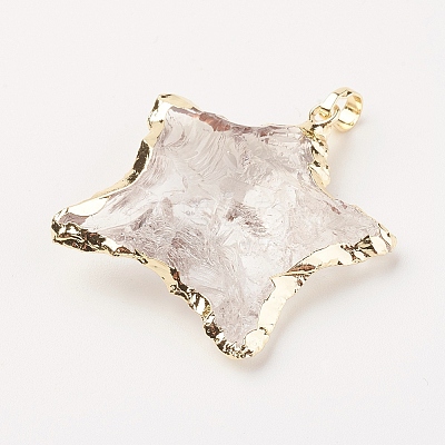 Natural Quartz Crystal Pendants G-G737-20-1