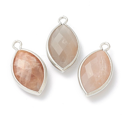 Natural Sunstone Pendants G-B009-01P-C-1