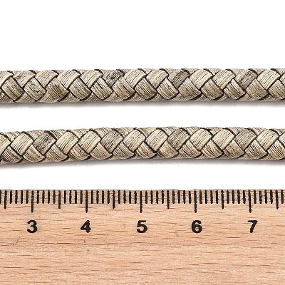 Braided Leather Cord with Core WL-F009-6mm-03-1