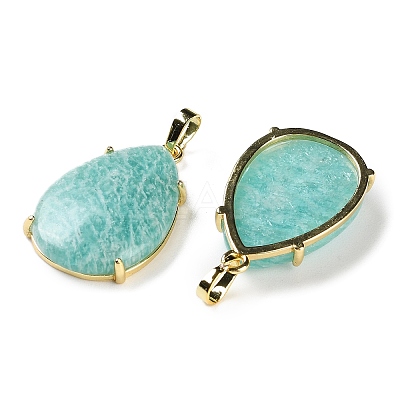 Natural Amazonite Pendants G-U002-01G-B-1
