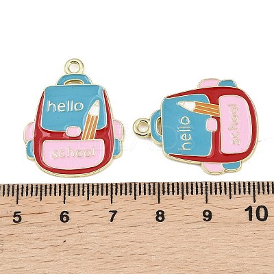 Alloy Enamel Pendants ENAM-L055-01E-01-1