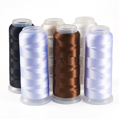 6Rolls 6 Colors Velour Yarn AJEW-TA0002-70C-1