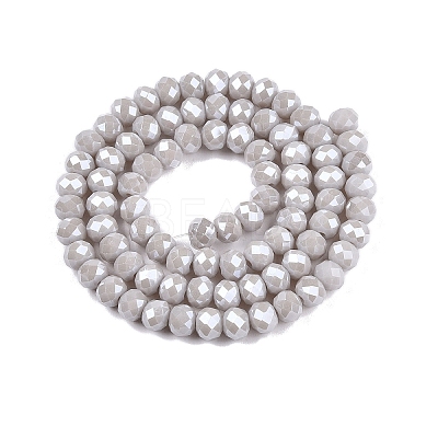 Electroplate Glass Beads Strands EGLA-A044-P6mm-A19-1