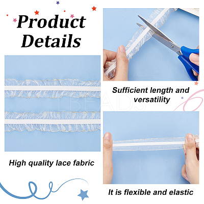 14M Polyester Flat Ruffled Elastic Cord EC-FG0001-03B-1