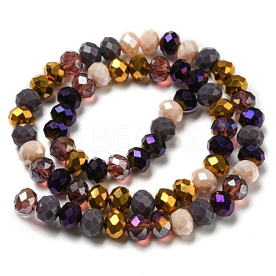Glass Beads Strands EGLA-A034-M8mm-13-1