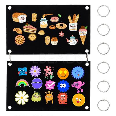 2Pcs Acrylic Sticker Display Stand Holder ODIS-BC0001-18B-1