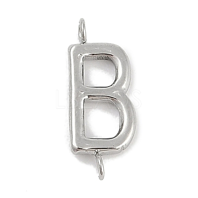 304 Stainless Steel Letter Connector Charms STAS-M108-01P-02-1