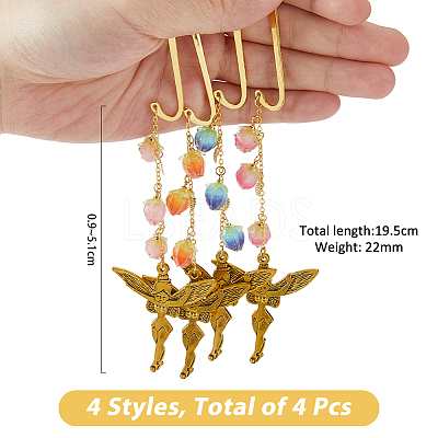 Alloy Hook Bookmarks AJEW-FH00018-1
