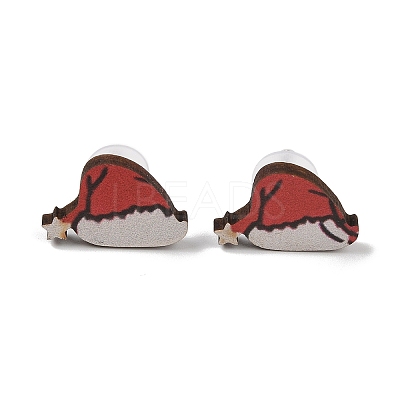 Christmas Theme Stud Earrings Set EJEW-U016-05P-04-1