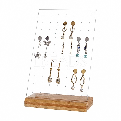 Acrylic Earring Displays EDIS-WH0009-06B-1
