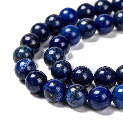 Natural Lapis Lazuli Beads Strands X-G-G087-8mm-1