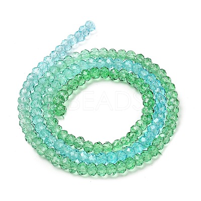 Transparent Painted Glass Beads Strands LS-DGLA-A034-T1mm-A17-1