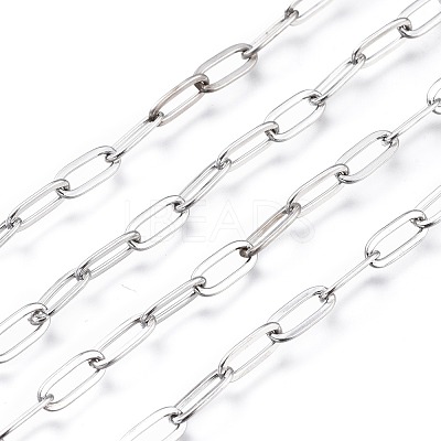 Tarnish Resistant 304 Stainless Steel Cable Chains CHS-M002-01P-1