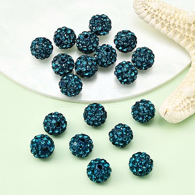 Pave Disco Ball Beads RB-H258-8MM-229-1
