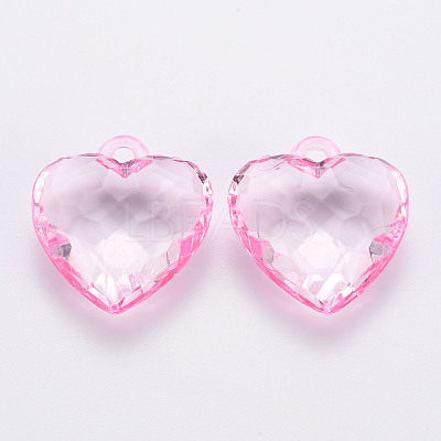Transparent Acrylic Pendants TACR-T024-03B-903-1