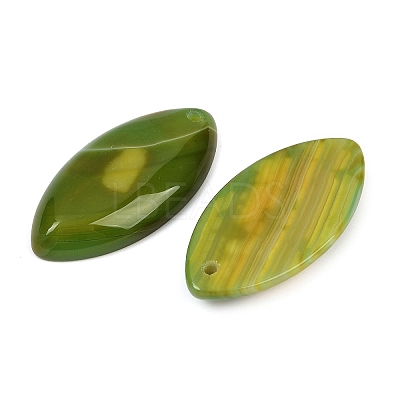 Dyed Natural Agate Pendants G-S349-24F-1