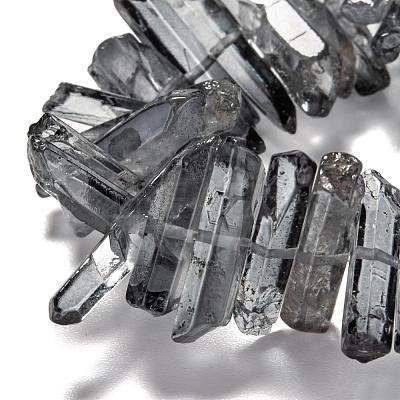 Natural Quartz Crystal Points Beads Strands G-K181-B08-1
