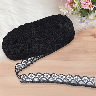 Polyester Flower Lace Ribbon OCOR-CY0004-21-1