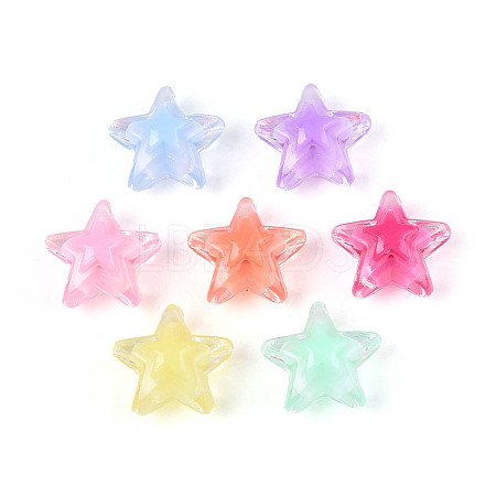 Transparent Acrylic Beads X-OACR-N147-03-1