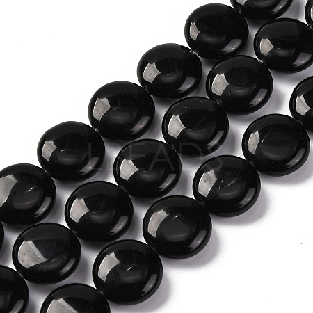 Natural Obsidian Beads Strands G-C159-A03-01-1